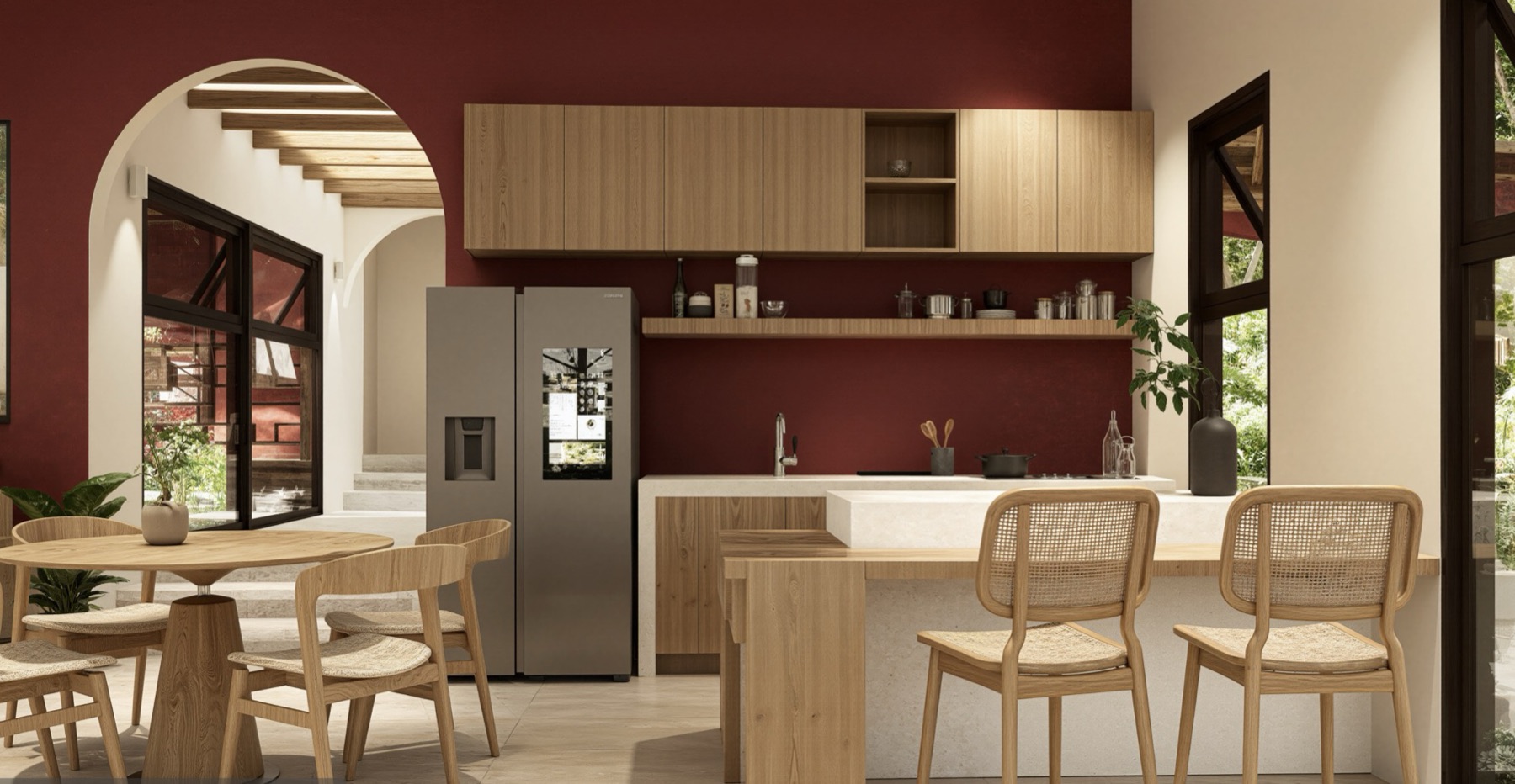 Haupthaus Bamboo 247, Küche und Essbereich